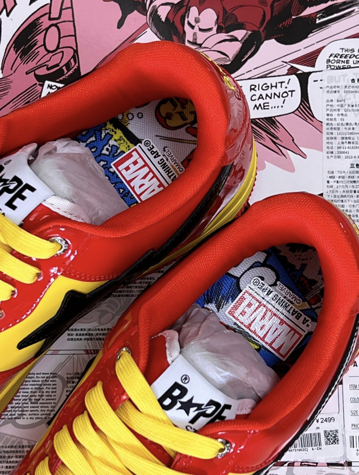 PK God Batch A Bathing Ape Bape Sta Marvel Comics Iron Man 001FWI731902 review Q*** 03