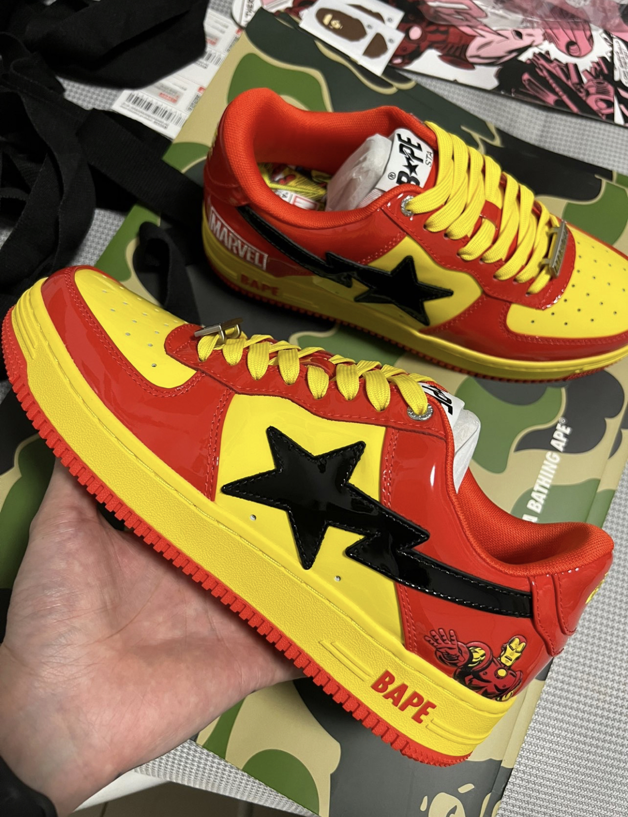 PK God Batch A Bathing Ape Bape Sta Marvel Comics Iron Man 001FWI731902 review K*** 01