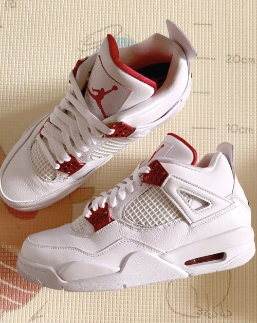 PK God Batch Air Jordan 4 Retro Metallic Red CT8527-112 review 