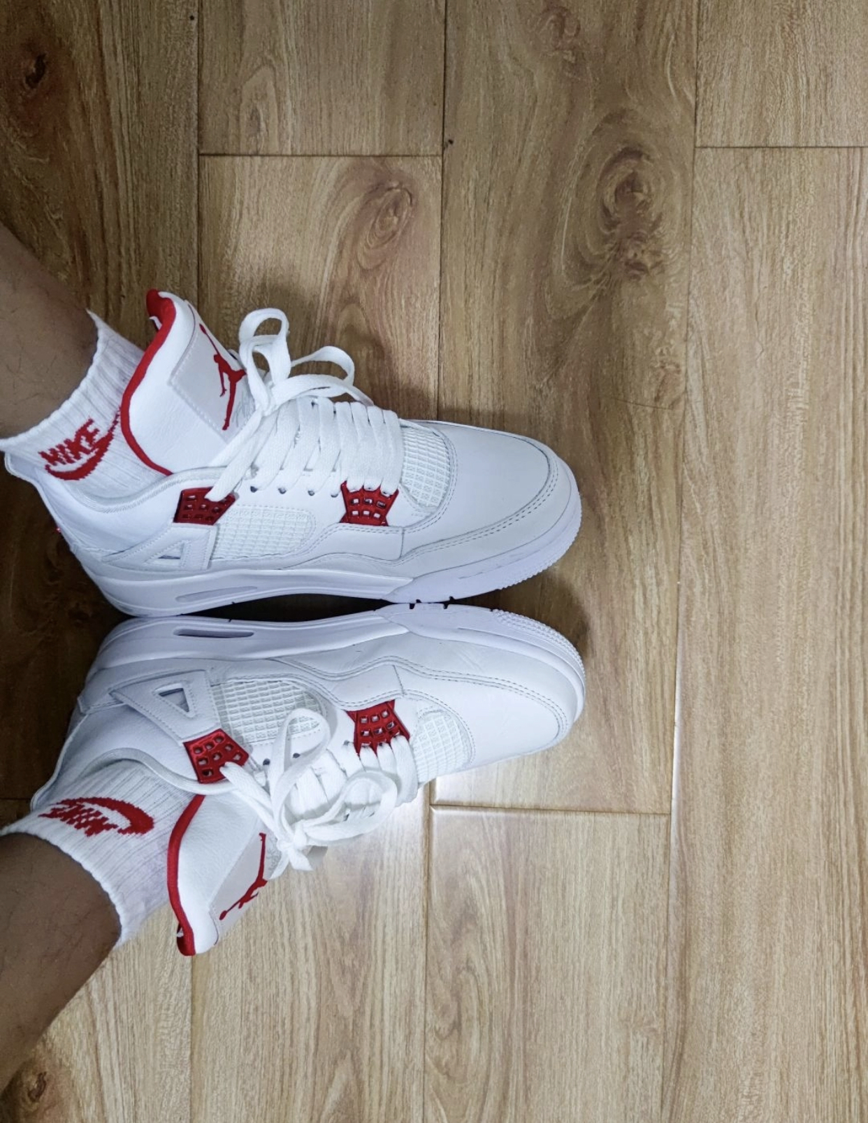 PK God Batch Air Jordan 4 Retro Metallic Red CT8527-112 review R***