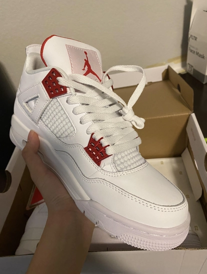 PK God Batch Air Jordan 4 Retro Metallic Red CT8527-112 review 