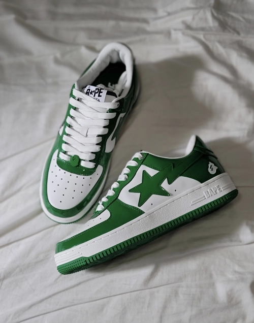 A Bathing Ape Bape Sta Low White Green 1H70-191-001 review 