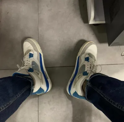 PK God Batch Air Jordan 4 Retro Military Blue (2012) 308497-105 review O*** 01
