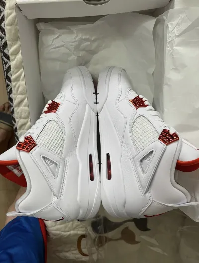 PK God Batch Air Jordan 4 Retro Metallic Orange CT8527-118  review R*** 00