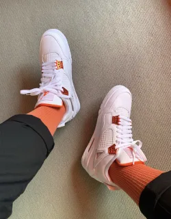 PK God Batch Air Jordan 4 Retro Metallic Orange CT8527-118  review T***