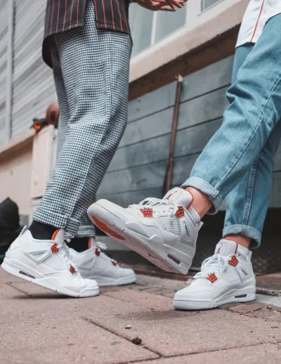 PK God Batch Air Jordan 4 Retro Metallic Orange CT8527-118  review B***