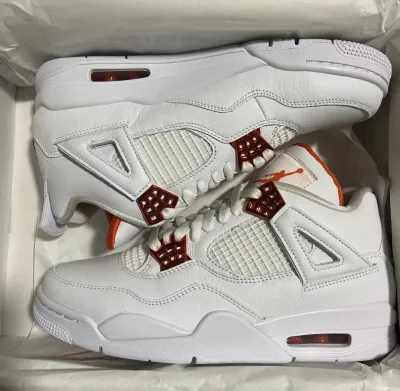 PK God Batch Air Jordan 4 Retro Metallic Orange CT8527-118  review H***