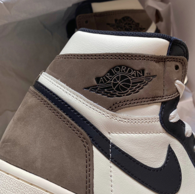 PK God Batch Air Jordan 1 Retro High Dark Mocha 555088-105 review L***s 02