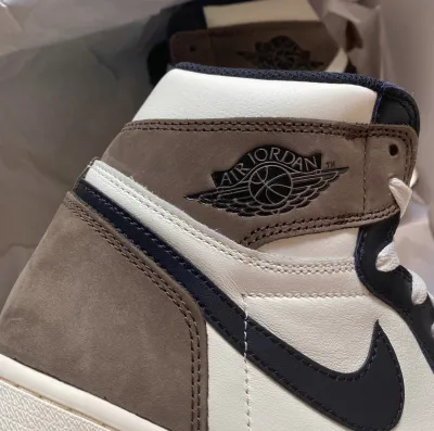 PK God Batch Air Jordan 1 Retro High Dark Mocha 555088-105 review L***s 02