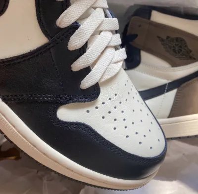 PK God Batch Air Jordan 1 Retro High Dark Mocha 555088-105 review L***s 03