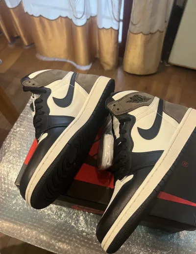 PK God Batch Air Jordan 1 Retro High Dark Mocha 555088-105 review E***m 01