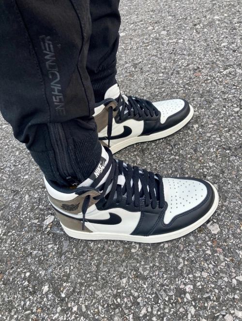 PK God Batch Air Jordan 1 Retro High Dark Mocha 555088-105 review 