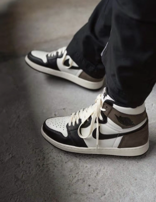 PK God Batch Air Jordan 1 Retro High Dark Mocha 555088-105 review 