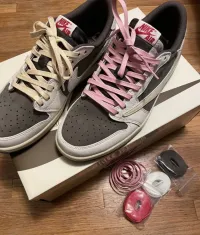 LJR Batch Travis Scott x Air Jordan 1 Low White Brown Barb DM7866-162  review 0