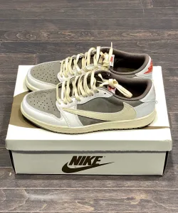 LJR Batch Travis Scott x Air Jordan 1 Low White Brown Barb DM7866-162  review B*** 01