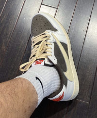 LJR Batch Travis Scott x Air Jordan 1 Low White Brown Barb DM7866-162  review 1