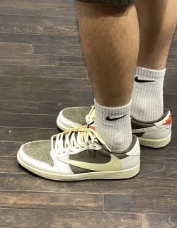 LJR Batch Travis Scott x Air Jordan 1 Low White Brown Barb DM7866-162  review B*** 06