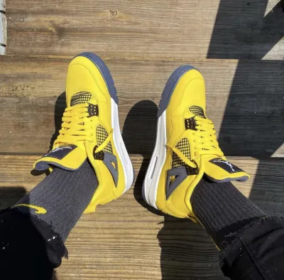 PK God Batch Air Jordan 4 Lightning CT8527-700  review D***