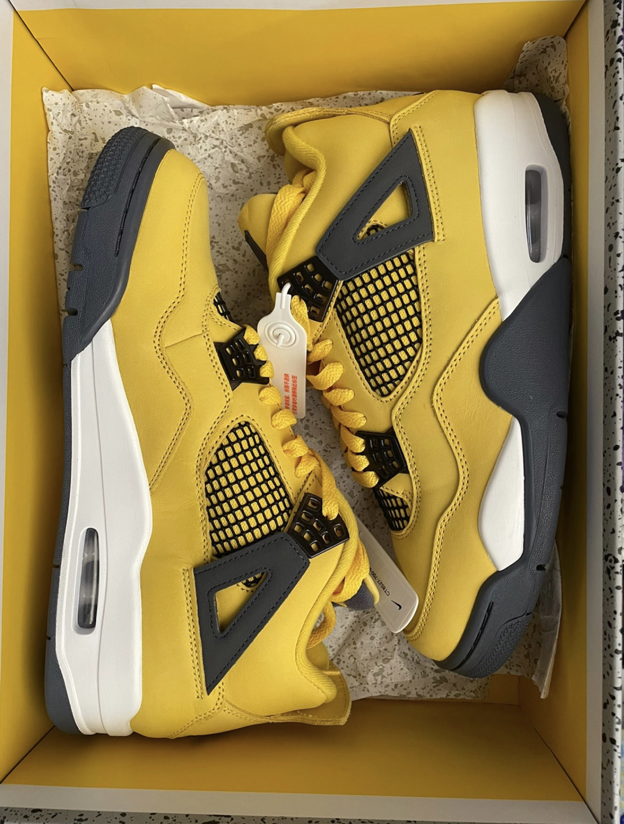 PK God Batch Air Jordan 4 Lightning CT8527-700  review A*** 00