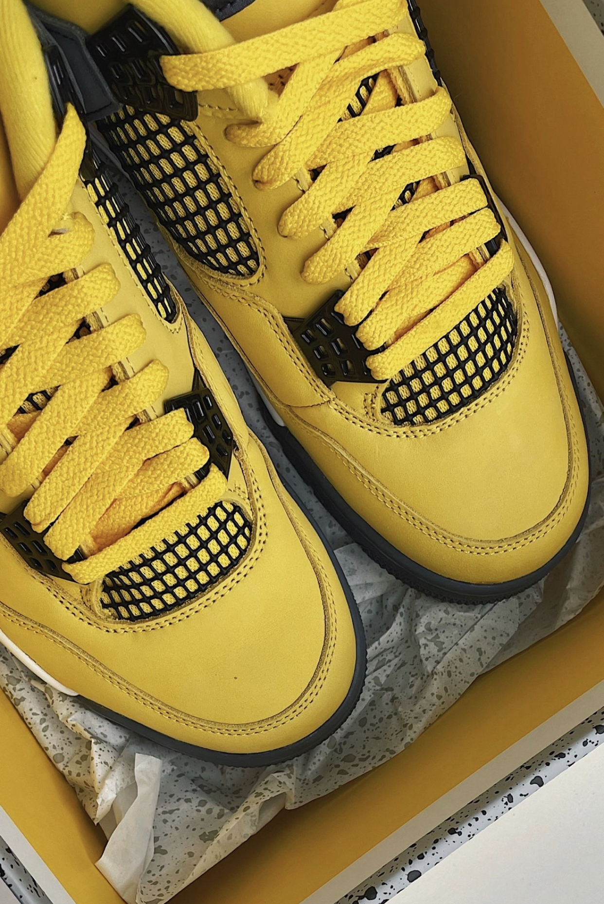 PK God Batch Air Jordan 4 Lightning CT8527-700  review A*** 02