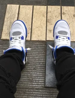 PK God Batch Air Jordan 4 Retro Motorsports 308497-117 review E*** 02
