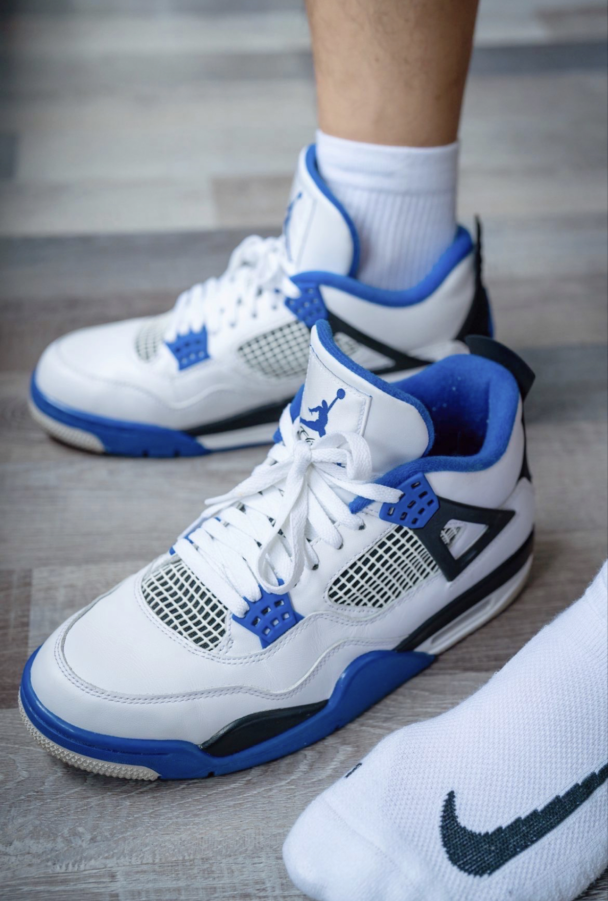 PK God Batch Air Jordan 4 Retro Motorsports 308497-117 review L*** 01