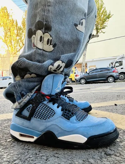 PK God Batch Air Jordan 4 Retro Travis Scott Cactus Jack 308497-406 review D***