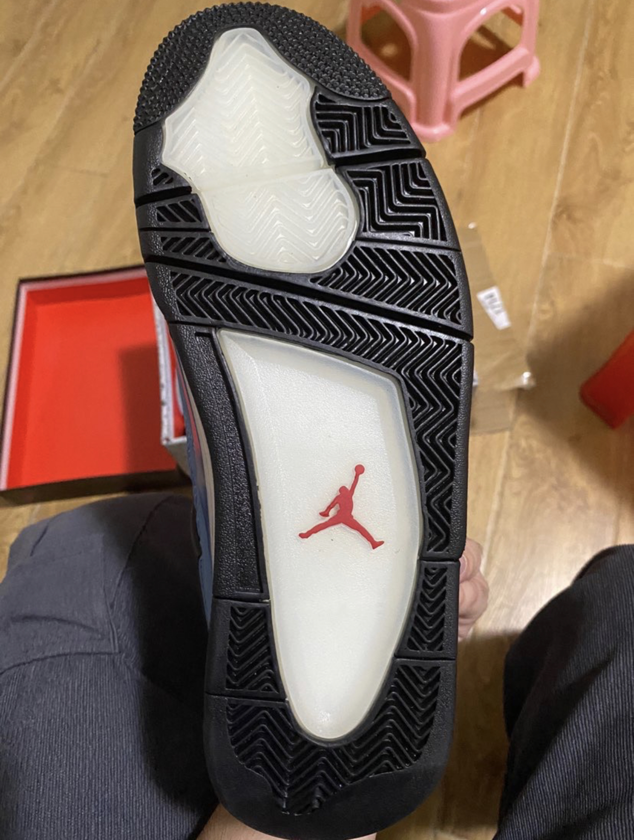 PK God Batch Air Jordan 4 Retro Travis Scott Cactus Jack 308497-406 review L*** 04