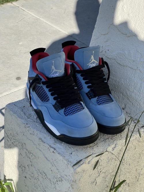 PK God Batch Air Jordan 4 Retro Travis Scott Cactus Jack 308497-406 review 