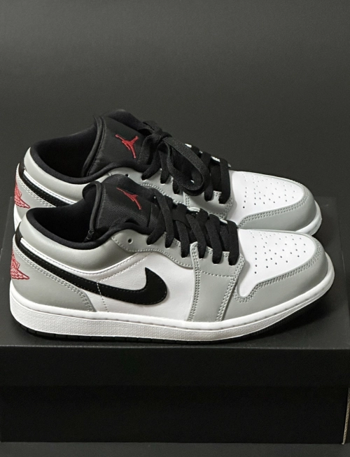 Special offer Batch Air Jordan 1 Low Light Smoke Grey 553558-030 review 