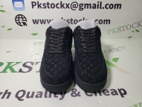 PK GOD BATCH LOUIS VUITTON x Nike Air Force 1 All Black 1A9VD7 review 0