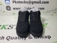 PK GOD BATCH LOUIS VUITTON x Nike Air Force 1 All Black 1A9VD7 review 0