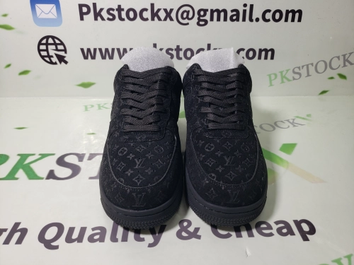 PK GOD BATCH LOUIS VUITTON x Nike Air Force 1 All Black 1A9VD7 review 