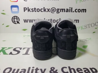 PK GOD BATCH LOUIS VUITTON x Nike Air Force 1 All Black 1A9VD7 review E*** 01