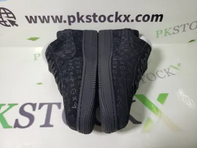 PK GOD BATCH LOUIS VUITTON x Nike Air Force 1 All Black 1A9VD7 review E*** 02