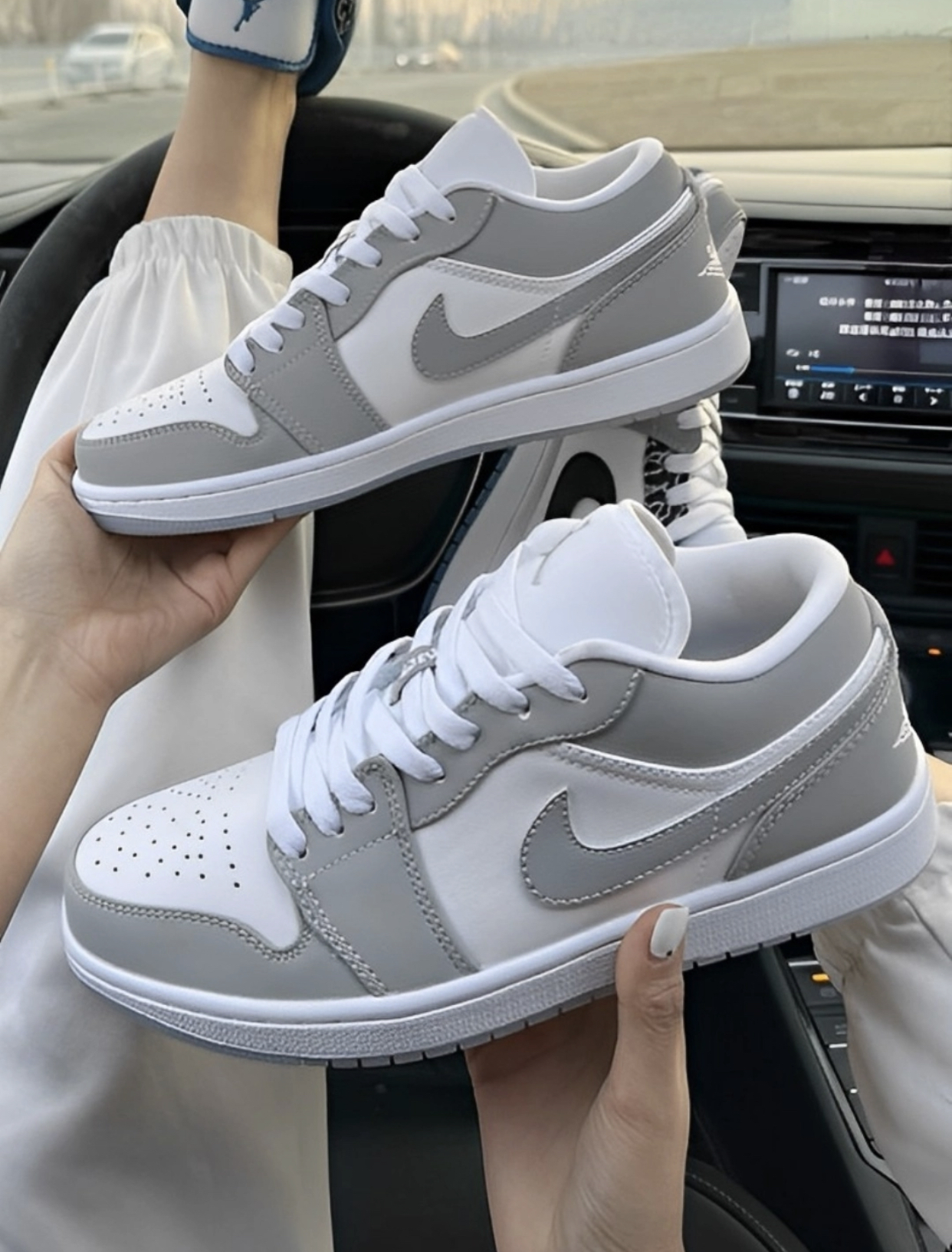 PKstockx Air Jordan 1 Low Wolf Grey DC0774-105 review A*** 00