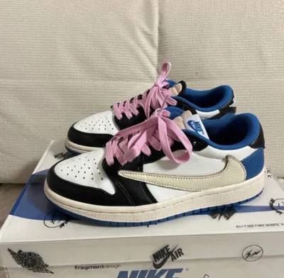 PK God Batch Travis Scott x Fragment Design x Air Jordan 1 Low DM7866-140 review H*** 00
