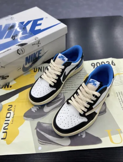 PK God Batch Travis Scott x Fragment Design x Air Jordan 1 Low DM7866-140 review U***