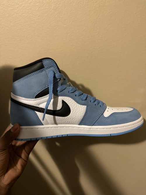 LJR Batch Air Jordan 1 Retro High White University Blue 555088-134 review 