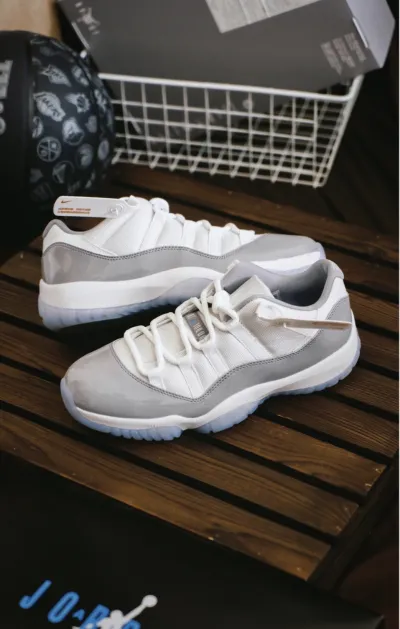 PK God Air Jordan 11 Retro Low Cement Grey  AV2187-140 review U*** 02