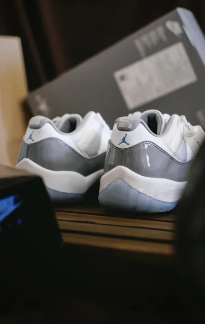 PK God Air Jordan 11 Retro Low Cement Grey  AV2187-140 review U*** 05