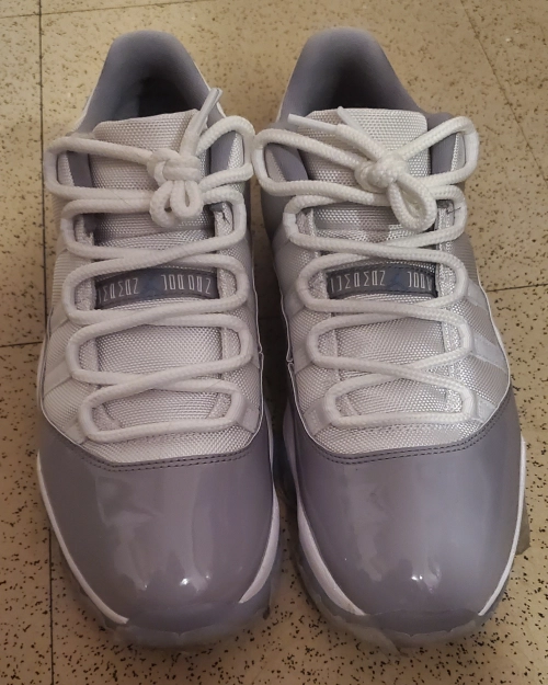 PK God Air Jordan 11 Retro Low Cement Grey  AV2187-140 review 