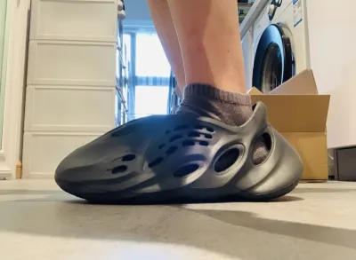 PK God batch adidas originals Yeezy Foam Runner Onyx HP8739 review J*** 00