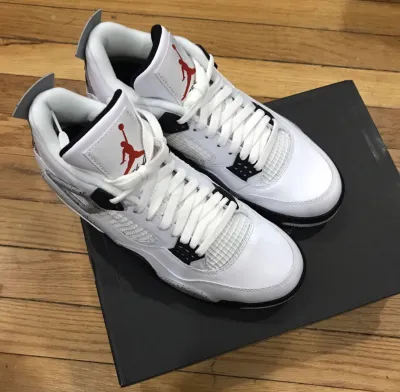 Special offer Batch Air Jordan 4 Retro White Cement 840606-192 review F*** 00