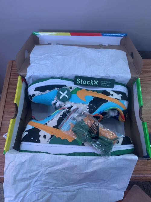 PK God Batch Nike SB Dunk Low Ben & Jerry's Chunky Dunky CU3244-100 review 