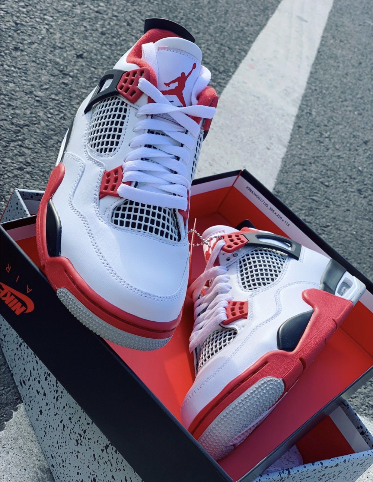 PK God Batch Air Jordan 4 Retro Fire Red DC7770-160 review L*** 00