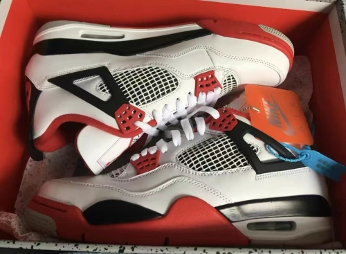 PK God Batch Air Jordan 4 Retro Fire Red DC7770-160 review 