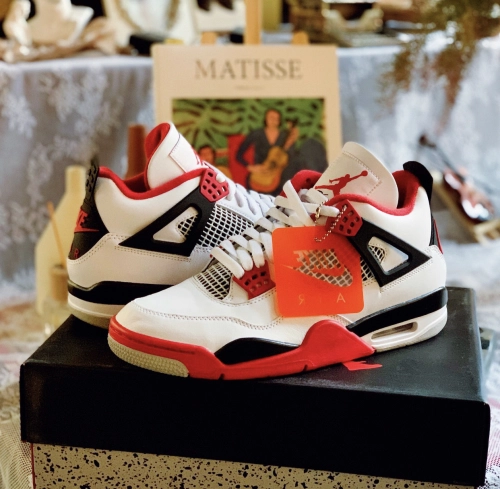 PK God Batch Air Jordan 4 Retro Fire Red DC7770-160 review 