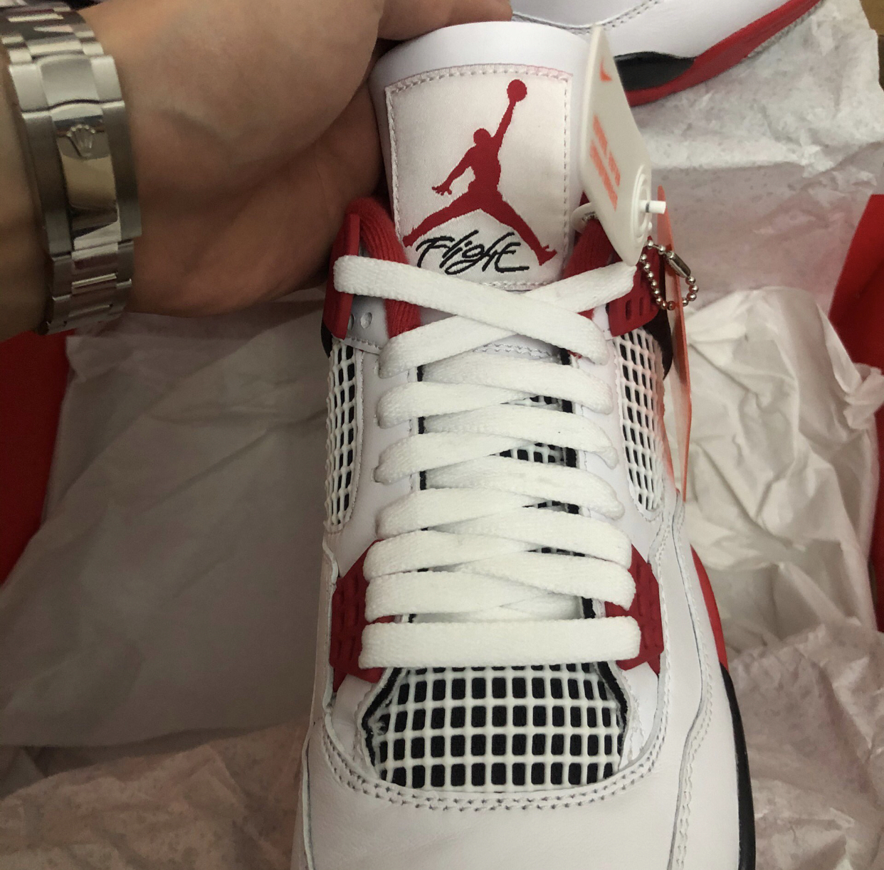 PK God Batch Air Jordan 4 Retro Fire Red DC7770-160 review D*** 00