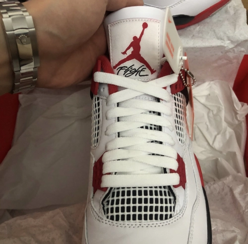 PK God Batch Air Jordan 4 Retro Fire Red DC7770-160 review 